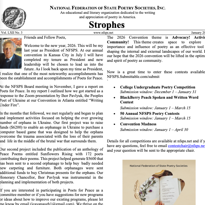 A page of a USTPS newsletter.